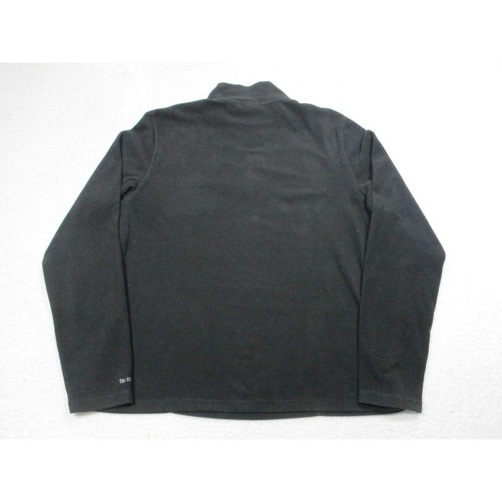 The North Face Sweater Womens Large Black TKA 100 Quarter Zip Fleece‎ Pullover - Picture 10 of 10